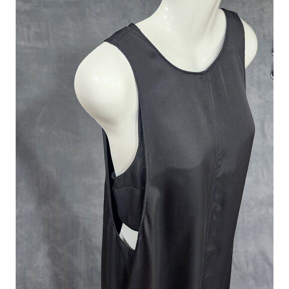 Lou & Grey Sleeveless Maxi Dress Built in Tank Bra Black Size Medium - Picture 6 of 14